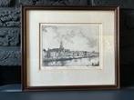 Ets van de haven +Grote Kerk te Vlaardingen - Anna Doedijns, Antiek en Kunst, Kunst | Etsen en Gravures, Ophalen of Verzenden