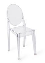 transparante kunststof eetkamer stoel 4 voor €80.-, Ophalen, Kunststof, Overige kleuren, Design