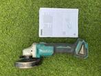 Makita 18V DGA504 Haakse Slijpmachine - Gebruikt, Doe-het-zelf en Verbouw, Gereedschap | Slijpmachines, Ophalen of Verzenden, Gebruikt