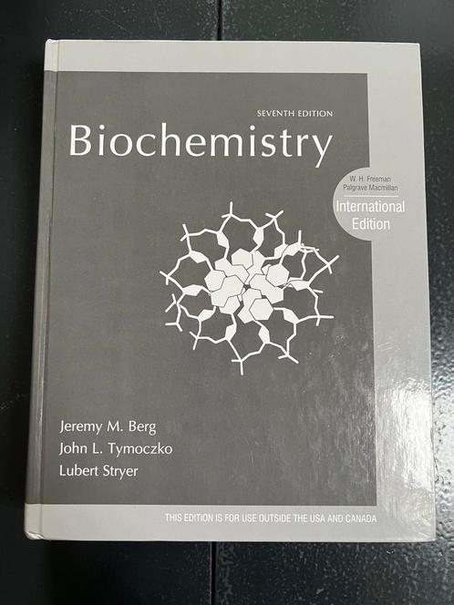 Biochemistry - 7e editie - Berg - Tymoczko - Stryer, Boeken, Studieboeken en Cursussen, Zo goed als nieuw, HBO, Beta, Ophalen of Verzenden