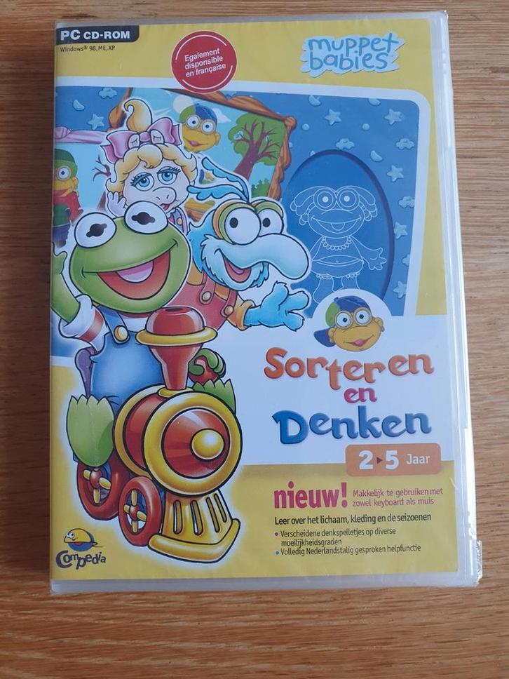 Muppet Babies Sorteren en Denken CD-ROM, Computers en Software, Educatie- en Cursussoftware, Nieuw, Overige typen, Windows, Ophalen of Verzenden