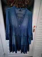 Jeans jurk, Kleding | Dames, Verzenden, Zo goed als nieuw, Blauw, Onder de knie