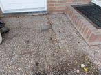 Gratis +/- 3m2 (grind)tegels, Tuin en Terras, Tegels en Klinkers, Ophalen, Zo goed als nieuw, Beton, Terrastegels
