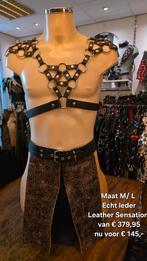 Nieuwe complete set!! Echt leder. Kinky Partykleding, Maat 38/40 (M), Nieuw, Ophalen of Verzenden, Overige thema's