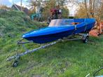 Speetboot met  trailee opknapper, Watersport en Boten, Ophalen of Verzenden, Zo goed als nieuw, Eén persoon, Overige typen