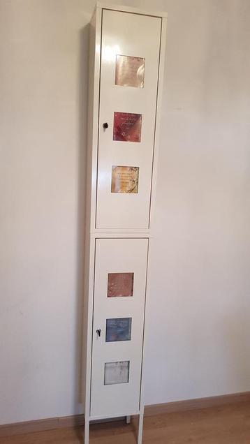 Opbergkast, wit metaal, vintage collectie Ikea beschikbaar voor biedingen