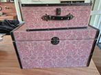 Roze Kist & Koffer Set - Herbruikbaar!, Ophalen, Overige materialen, Minder dan 50 cm, Gebruikt