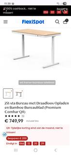 Zit-Sta Bureau met Draadloos Opladen - zo goed als nieuw, Ophalen, Elektrisch, Zo goed als nieuw, Stabureau