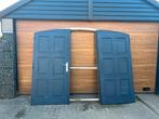Houten Garagedeuren met Frame, Ophalen, Gebruikt, 120 cm of meer, Buitendeur