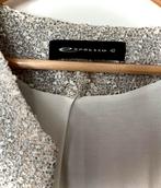 Expresso Bouclé Jasje Crème/Goud/Zilver - Maat 42, Kleding | Dames, Beige, Maat 42/44 (L), Ophalen of Verzenden, Zo goed als nieuw