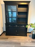 Zwarte buffet kast, Huis en Inrichting, Kasten | Buffetkasten, Gebruikt, 200 cm of meer, 150 tot 200 cm, Ophalen of Verzenden