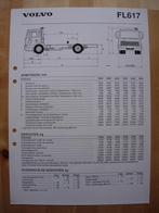 Volvo FL617 Technische Specificatie folder 1990 FL6, Volvo, Zo goed als nieuw, Volvo, Ophalen