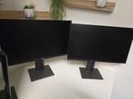 Thuiswerk pakket - 2 x monitor + kabels + toetsenbord & muis, Computers en Software, Monitoren, IPS, Kantelbaar, Ophalen of Verzenden