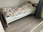 Wit kinderbed met lattenbodem, Ophalen, Gebruikt, 70 tot 85 cm, Lattenbodem