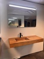 Badkamer wastafel + spiegel, Ophalen, Nieuw, 50 tot 100 cm, Minder dan 100 cm