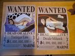One piece wanted posters Law en Mihawk, Ophalen of Verzenden, A1 t/m A3