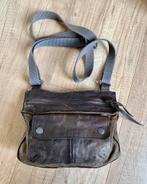 Esprit ZGAN bruin/groen leren schoudertasje., Sieraden, Tassen en Uiterlijk, Tassen | Damestassen, Ophalen of Verzenden, Zo goed als nieuw