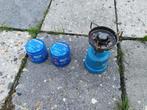 Camping gaz gasbrander 1 pit. Met 2 nieuwe gasbusjes, Ophalen of Verzenden, Gebruikt
