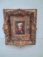 Portret Rembrandt. Olieverf op paneel, Antiek en Kunst, Ophalen of Verzenden