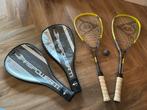 2 Squash rackets Dunlop Firepower., Ophalen of Verzenden, Gebruikt, Racket, Met hoes