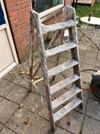 Oude schilders ladder, Doe-het-zelf en Verbouw, Ladders en Trappen, Gebruikt, Trap, Ophalen of Verzenden, Opvouwbaar of Inschuifbaar