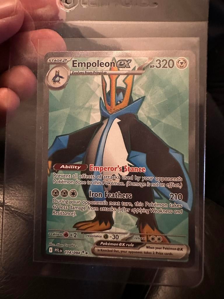 Empoleon ex 114/094 pokemon kaart, Ophalen of Verzenden, Zo goed als nieuw