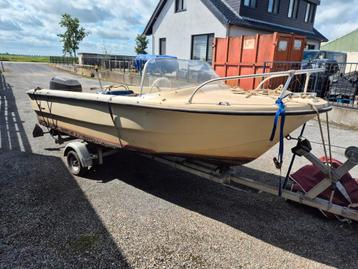 Almar  consoleboot op trailer 25 pk mercury 4 takt  beschikbaar voor biedingen