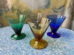 Carnavalglas, Max Verboeket, Kristal unie, K6, 4 glazen, Antiek en Kunst, Ophalen of Verzenden