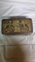 Oude sigarenblik met gebruikssporen, Verzamelen, Blikken, Ophalen of Verzenden, Gebruikt, Overige, Overige merken
