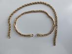 Twee gouden armbanden, Verzenden, Gebruikt, Goud, Goud