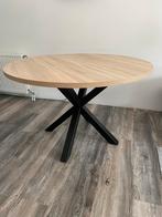 Argo eettafel rond met stalen poten 120 Ø nieuwstaat, Huis en Inrichting, Tafels | Eettafels, Ophalen, Rond, Zo goed als nieuw