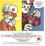 Franquin # ansichtkaarten + folder - foto's, Verzamelen, Ophalen of Verzenden, Guust of Robbedoes, Zo goed als nieuw, Plaatje, Poster of Sticker