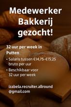 Medewerker Bakerij Gezocht (32uur), Vacatures, 33 - 40 uur, Overige niveaus, Vanaf 10 jaar, Overige vormen