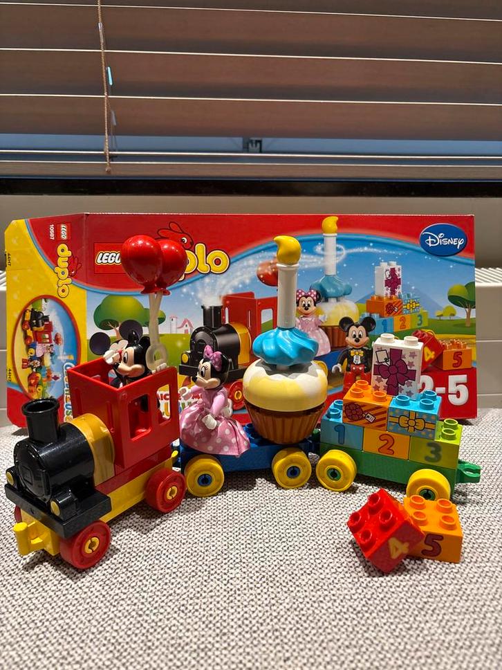 Lego Duplo Mickey Mouse Trein Set 10597, Kinderen en Baby's, Speelgoed | Duplo en Lego, Gebruikt, Duplo, Complete set, Ophalen of Verzenden