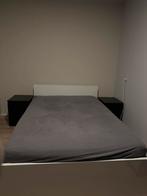 Tweepersoonsbed 140x200, Huis en Inrichting, Slaapkamer | Bedden, Ophalen, Wit, Tweepersoons, 140 cm