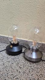 2x IKEA TÄRNABY Tafellamp - Antraciet & Zilver, Ophalen, Zo goed als nieuw, Glas, Minder dan 50 cm
