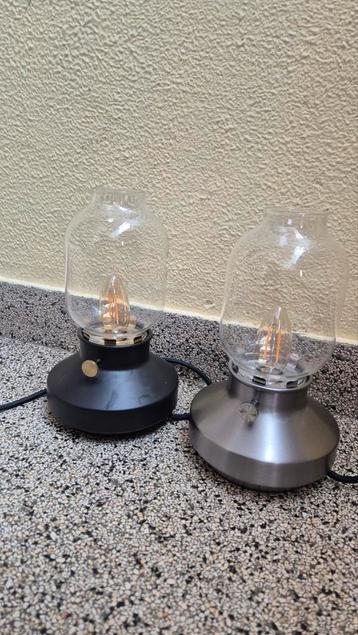 2x IKEA TÄRNABY Tafellamp - Antraciet & Zilver beschikbaar voor biedingen