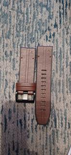 Garmin 26mm Lederen Horlogeband - Donkerbruin, Ophalen of Verzenden, Nieuw, Overige merken