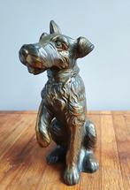 Fox terriër hond beeld messing, Ophalen of Verzenden