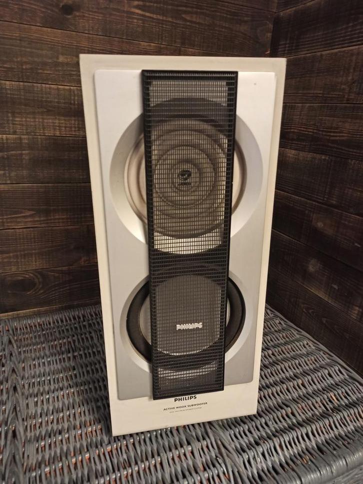 Philips SW8000SA Actieve Subwoofer - wOOx Technologie, Audio, Tv en Foto, Luidsprekers, Gebruikt, Subwoofer, 120 watt of meer