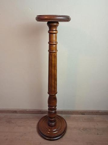 Mahonie klassieke plantentafel/ piedestal/ zuil beschikbaar voor biedingen