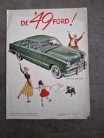 Grote uitklapfolder Ford '49 1948, Gelezen, Ford, Ophalen of Verzenden, Ford