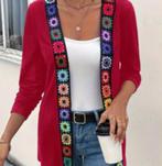 prachtig blauw of rood vest dames Bohimian Ibiza stijl, Ophalen, Nieuw, Maat 42/44 (L), Rood