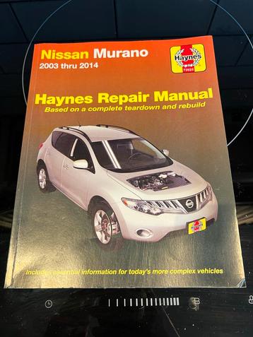 Haynes Nissan Murano 2003-2014 werkplaatshandboek beschikbaar voor biedingen