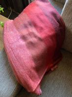 Alpaca wollen deken - bordeau rood - heel zacht - nieuw, Huis en Inrichting, Woonaccessoires | Plaids en Woondekens, Ophalen of Verzenden