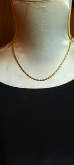 Vintage ketting  scroll schakel,doublé goud,amerik, Goud, Goud, Ophalen of Verzenden, Zo goed als nieuw