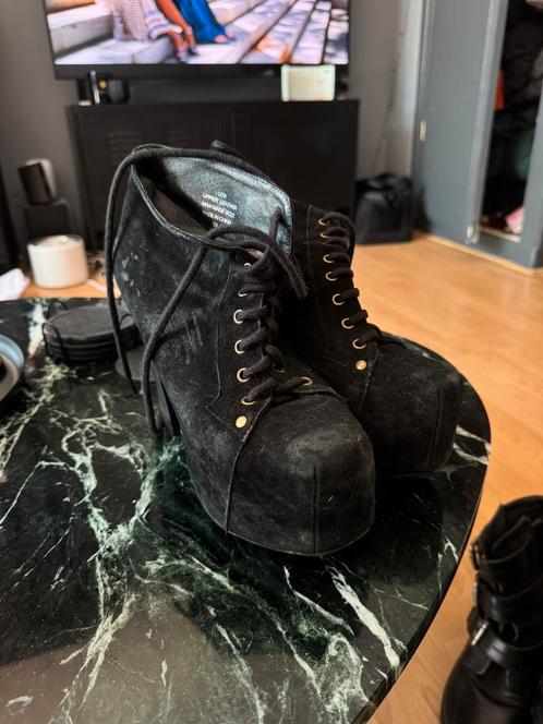 Jeffrey Campbell Litas Zwart Suede (maat 38), Kleding | Dames, Schoenen, Gedragen, Schoenen met hoge hakken, Zwart, Ophalen of Verzenden