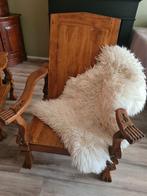 Eyecatcher! 2x Antieke klooster/plantage klauwstoellen, Antiek en Kunst, Antiek | Meubels | Stoelen en Banken, Ophalen