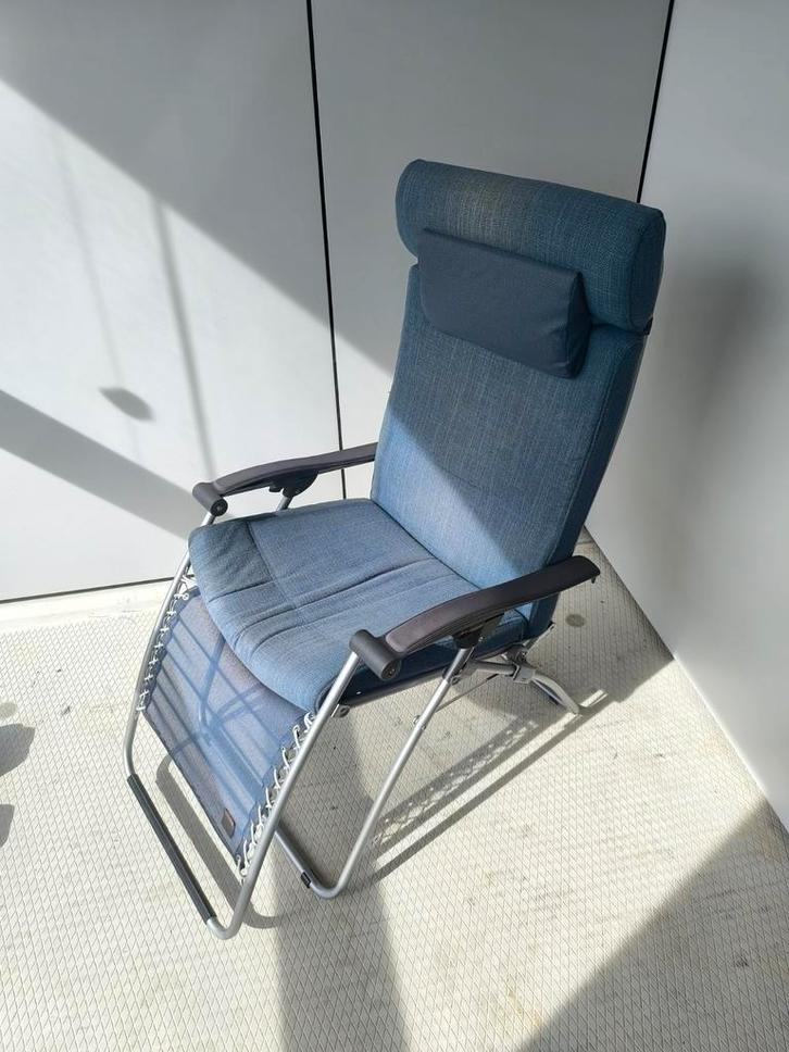 Relaxstoel - Verstelbaar & Comfortabel, Huis en Inrichting, Fauteuils, Zo goed als nieuw, Metaal, Stof, 50 tot 75 cm, 100 tot 125 cm
