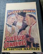 Laurel & Hardy poster, Ophalen of Verzenden, Gebruikt, A1 t/m A3, Film en Tv